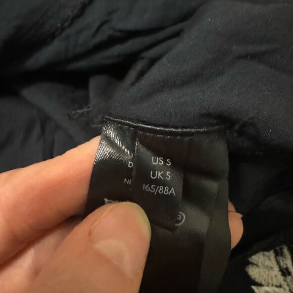 Anthropologie Felicity Embroidered Maxi Dress Women’s Size Small Black/Ivory - Picture 11 of 14